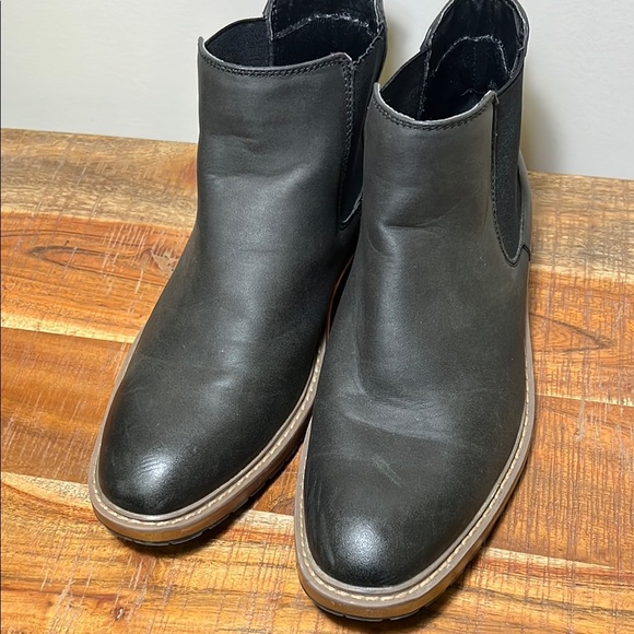 Perry Ellis Portfolio Black Leather Ultra Foam Chukka Boot, Men’s 8 - Picture 4 of 8